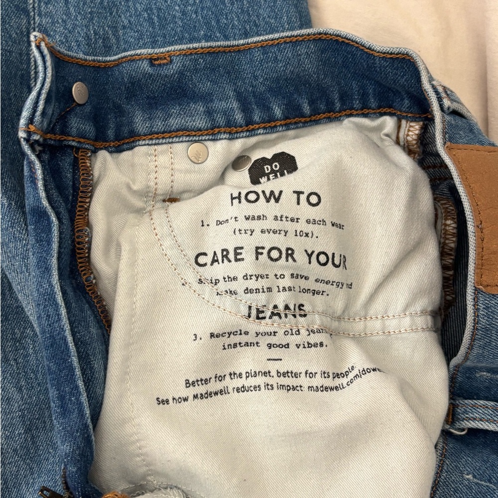 Madewell Blue Denim Jeans - Picture 5 of 6